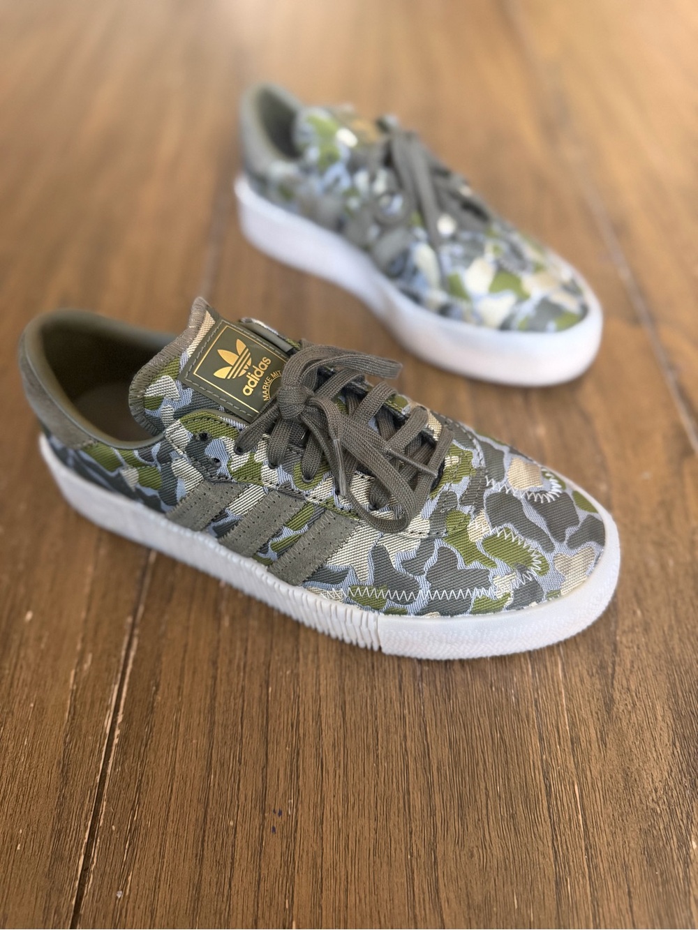 Adidas SAMBA camo print shoe